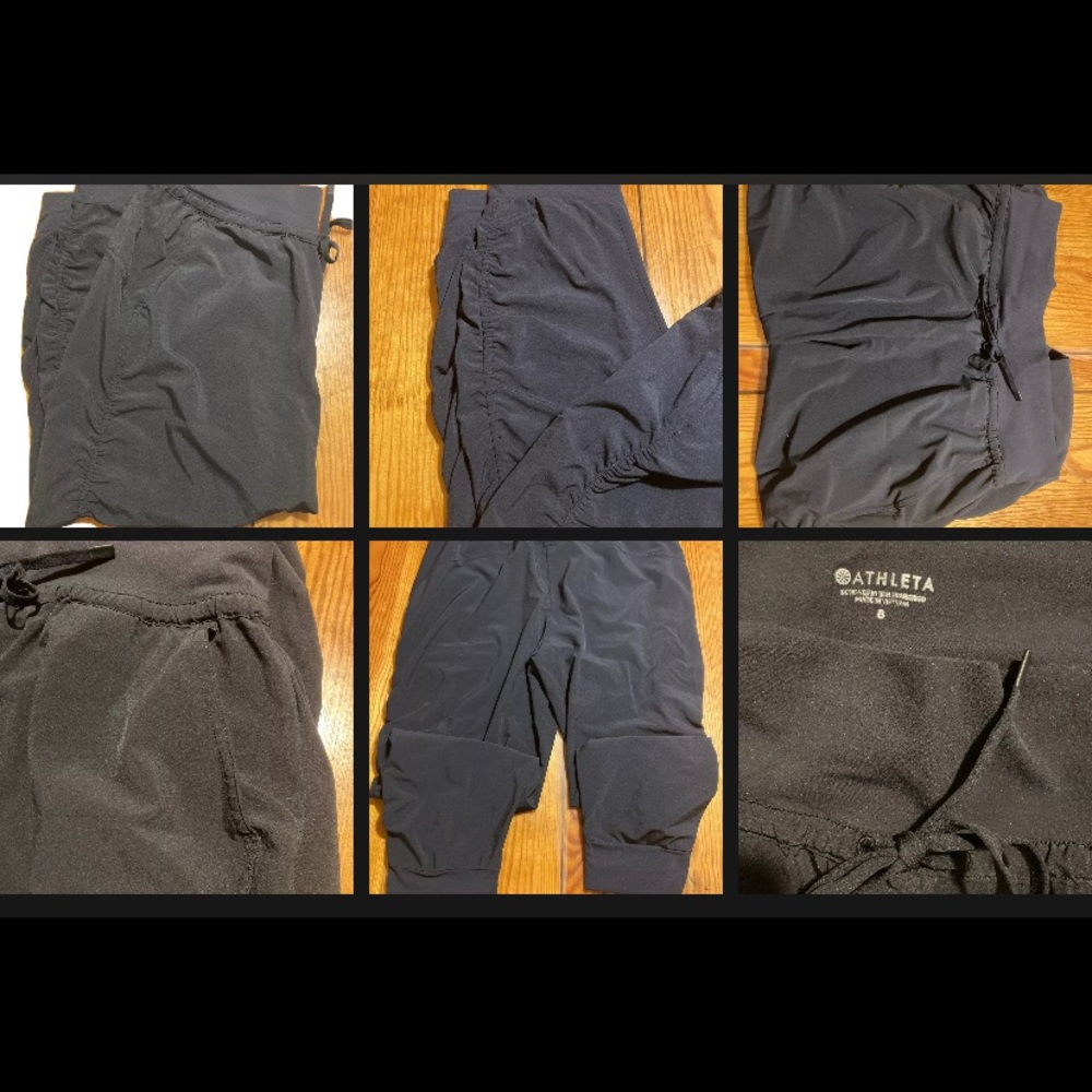Athleta sz 8 black joggers